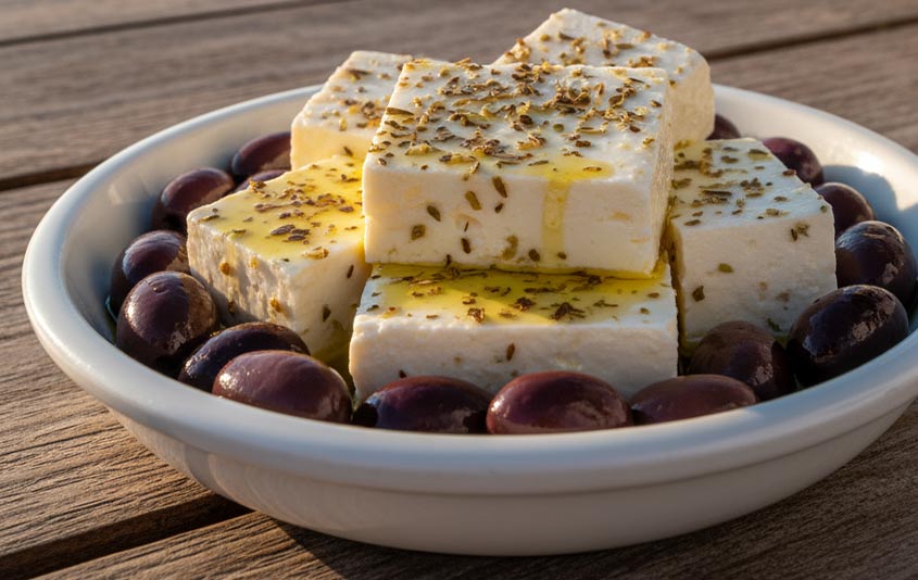 aperitivo con aceite de oliva